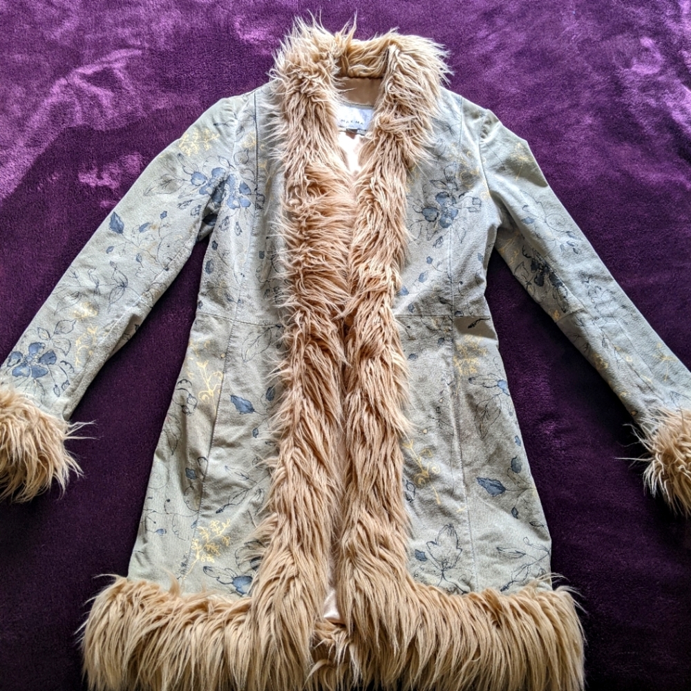 Wilson's Leather Vintage Floral Penny Lane Style Jacket